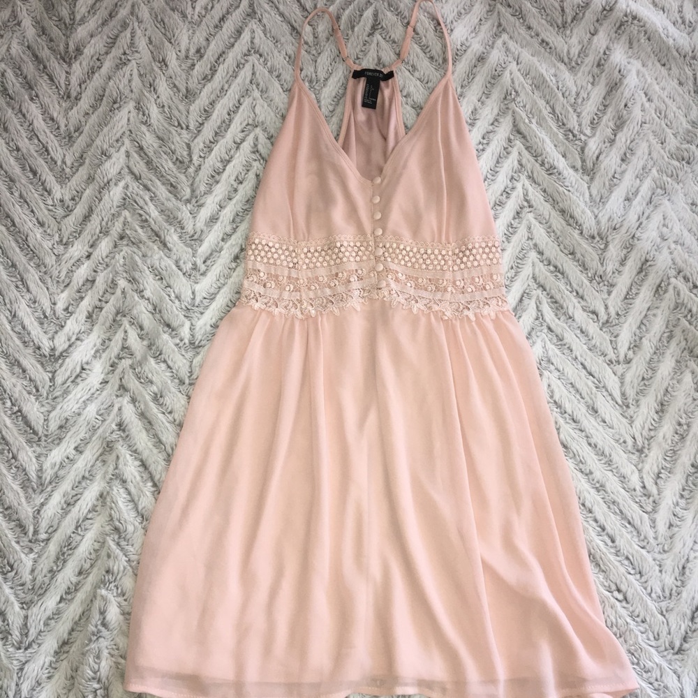 Baby pink mini dress L